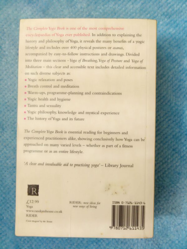 The Complete Yoga Book – James Hewitt secondhand book