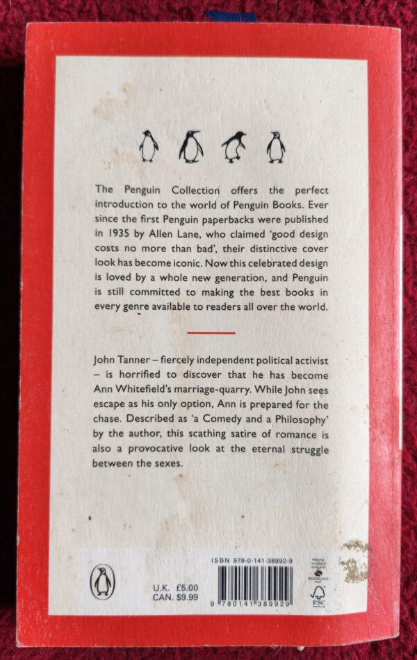 Man And Superman – George Bernard Shaw secondhand book