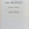 Die Tuin Van Die Profeet – Kahlil Gibran secondhand book