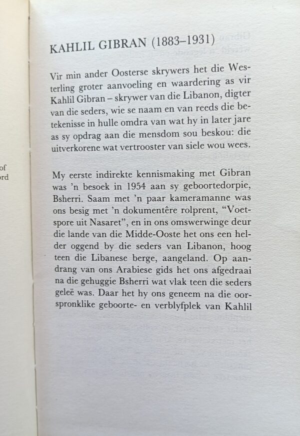 Die Tuin Van Die Profeet – Kahlil Gibran secondhand book