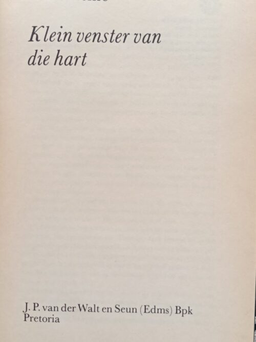 Klein venster van die hart – Mike Heine secondhand book