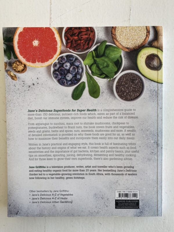 Jane’s Delicious Superfoods For Super Health – Jane Griffiths secondhand book
