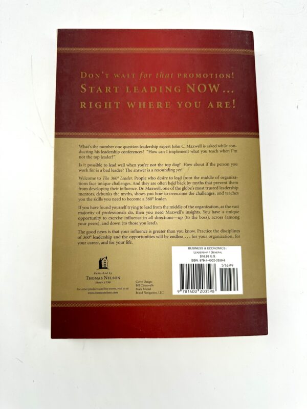 The 360° Leader – John C. Maxwell secondhand book