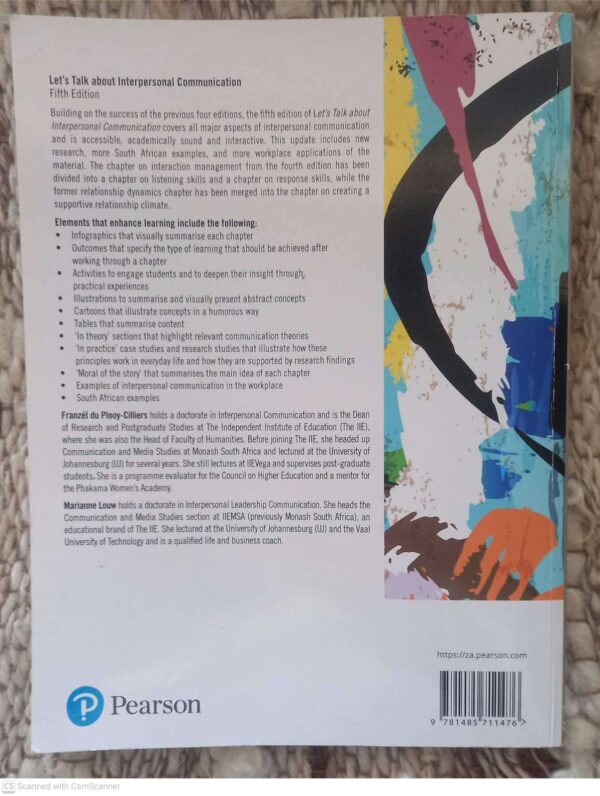 Interpersonal Communication2 Let’s Talk About Interpersonal Communication — F. du Plooy-Cilliers, M. Louw secondhand book