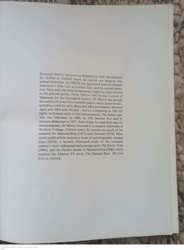 Manwatching — Desmond Morris secondhand book