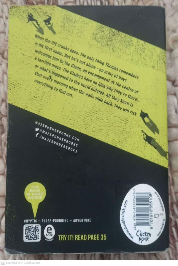 The Maze Runner – James Dashner secondhand book