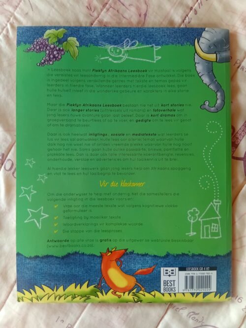 Piekfyn Afrikaans Graad 4 Huistaal Leesboek – Riens Vosloo, Fanie Viljoen secondhand book