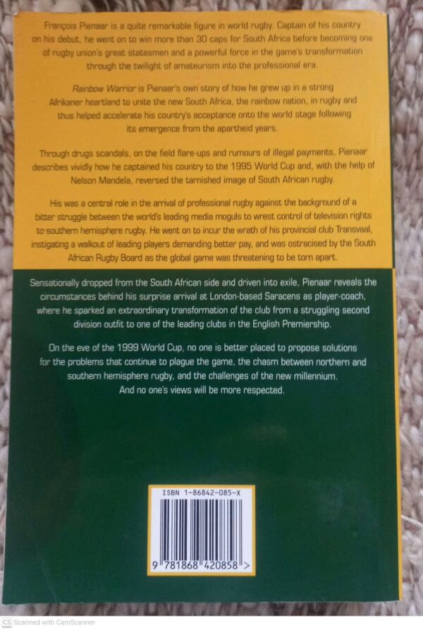 Rainbow Warrior — François Pienaar secondhand book