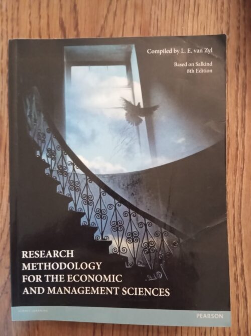 Research methodology for the management and economic sciences Research Methodology For The Economic And Management Sciences – L. E. Van Zyl secondhand book