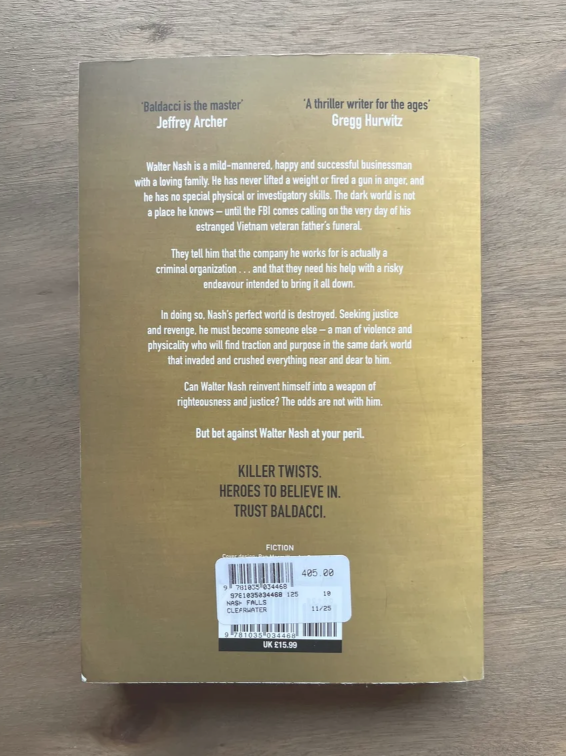 Nash Falls – David Baldacci secondhand book