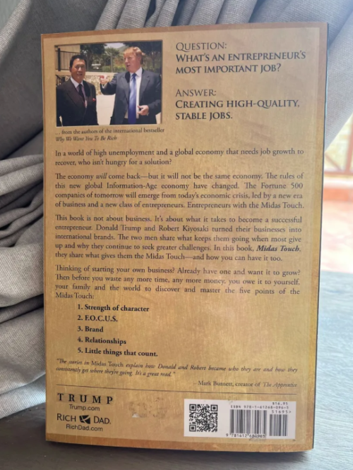 Midas Touch – Donald J Trump, Robert T Kiyosaki secondhand book