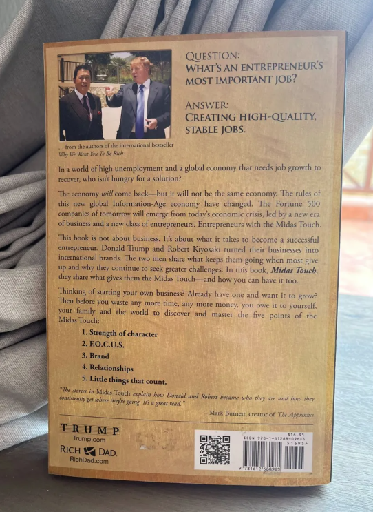 Midas Touch – Donald J Trump, Robert T Kiyosaki secondhand book