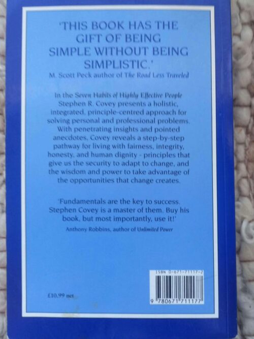 The Seven Habits Of Highly Effective People: Restoring The Character Ethic — Stephen R. Covey secondhand book