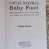 Simply Natural Baby Food — Cathe Olson secondhand book