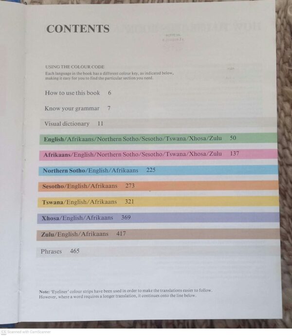 South African Multi-Language Dictionary And Phrase Book secondhand book