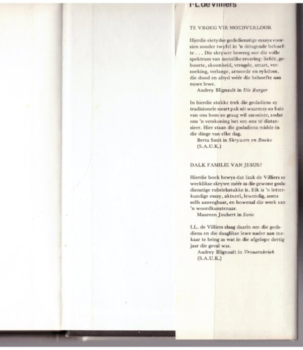 Teen Winter En Ontnugtering — I.L. De Villiers secondhand book