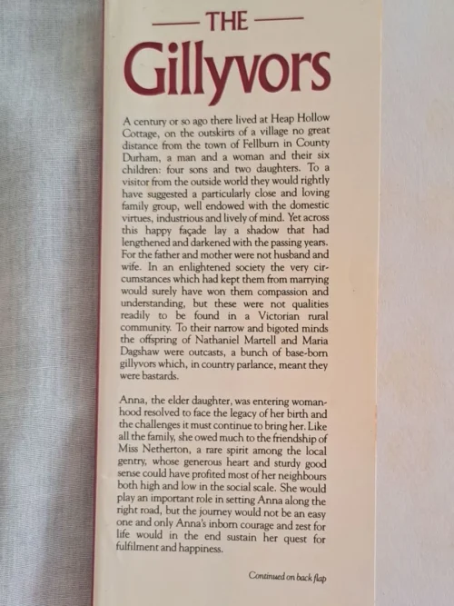 The Gillyvors – Catherine Cookson secondhand book