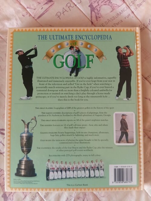 The Ultimate Encyclopedia Of Golf – Ted Barrett, Michael Hobbs secondhand book