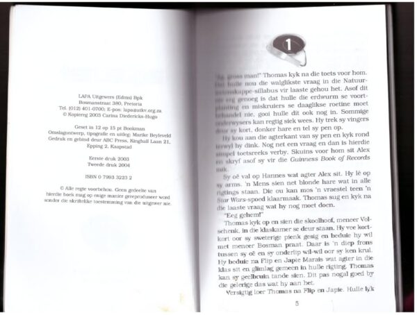 Thomas@aqua.net — Carina Diedericks-Hugo secondhand book