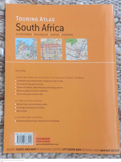 Touring Atlas South Africa And Botswana, Mozambique, Namibia, Zimbabwe secondhand book