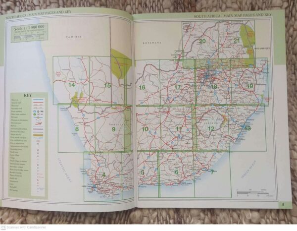 Touring Atlas South Africa And Botswana, Mozambique, Namibia, Zimbabwe secondhand book