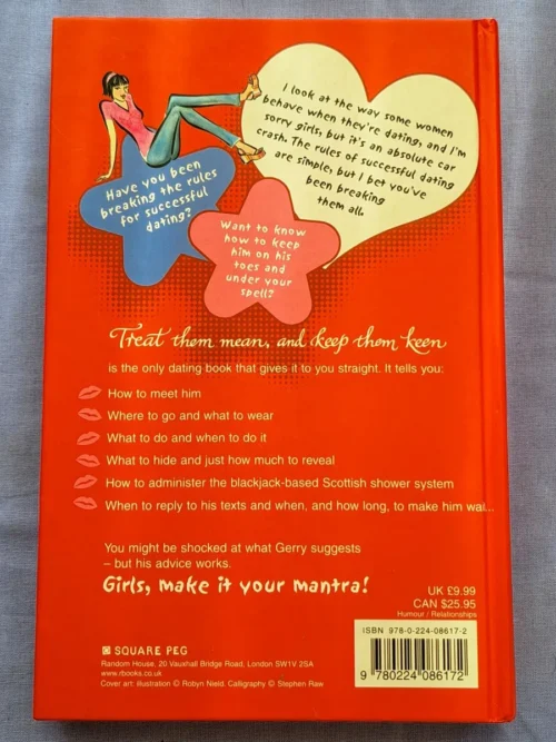 Treat Them Mean And Keep Them Keen: The Essential Dating Rule Book – Gerry Stergiopoulos secondhand book