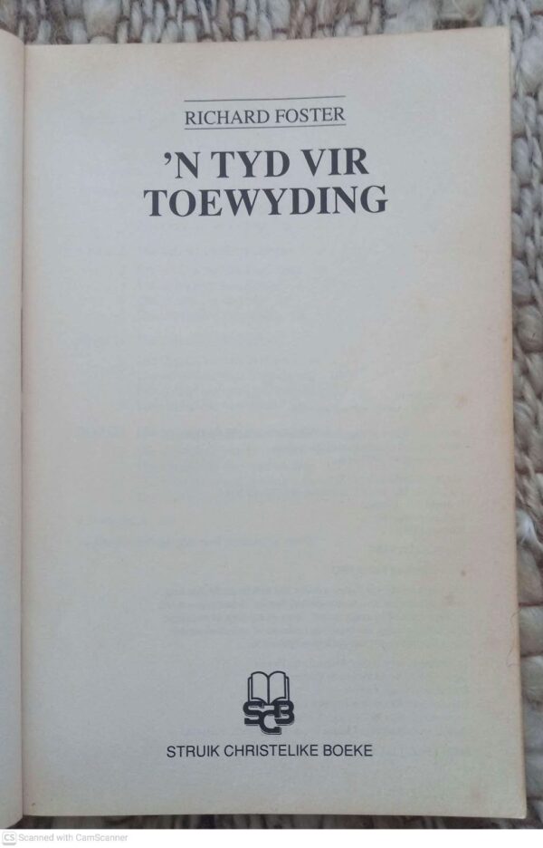 Tyd vir Toewyding4 Tyd Vir Toewyding – Richard Foster secondhand book