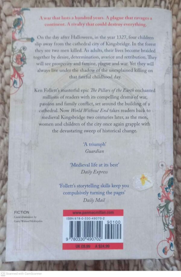 World Without End — Ken Follett secondhand book