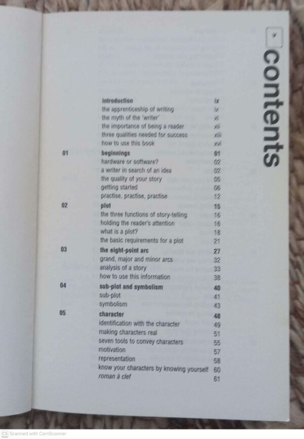 Writing A Novel — Nigel Watts secondhand book