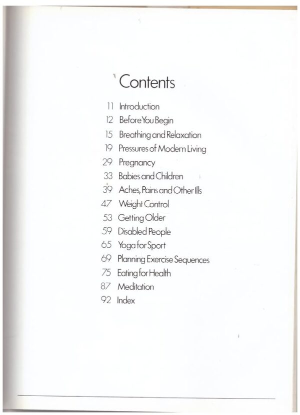 Yoga Made Easy — Rosalind Widdowson secondhand book