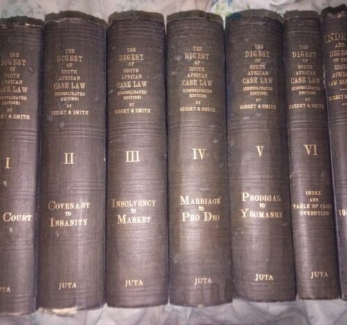 Classic Collection Of The Digest Of South African Case Law 1946–1949 secondhand book