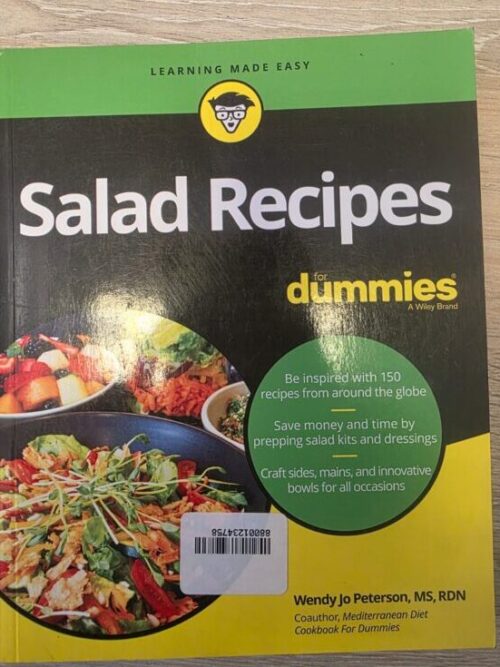 Salad Recipes For Dummies — Wendy Jo Peterson secondhand book