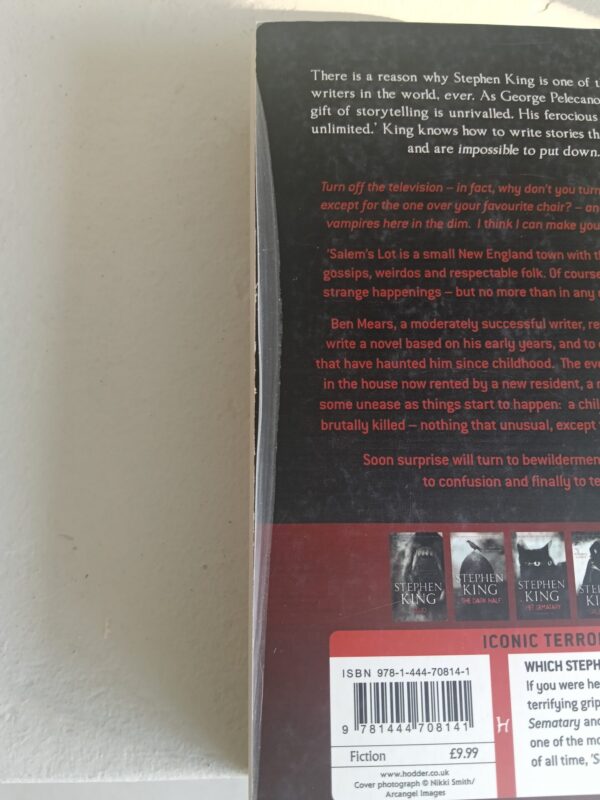 ‘Salem’s Lot – Stephen King secondhand book