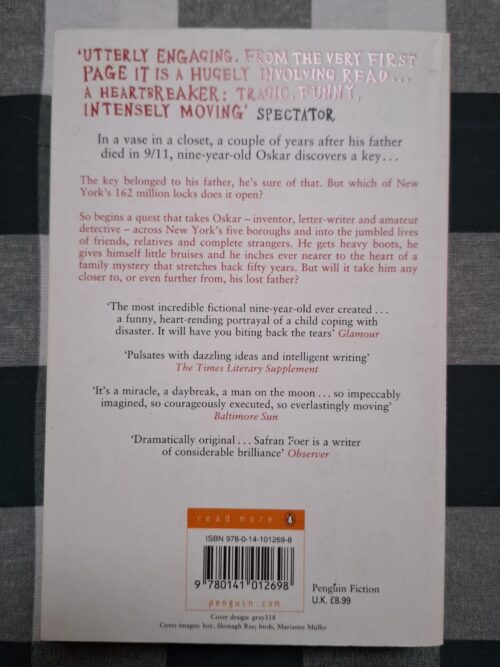 Extremely Loud & Incredibly Close – Jonathan Safran Foer secondhand book