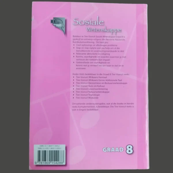 Tree Vooruit Reeks: Sosiale Wetenskappe Leerderboek Graad 8 – Alan Kirkaldy Et Al. secondhand book