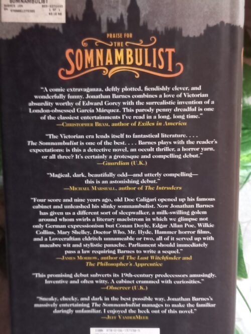 The Somnambulist – Jonathan Barnes secondhand book