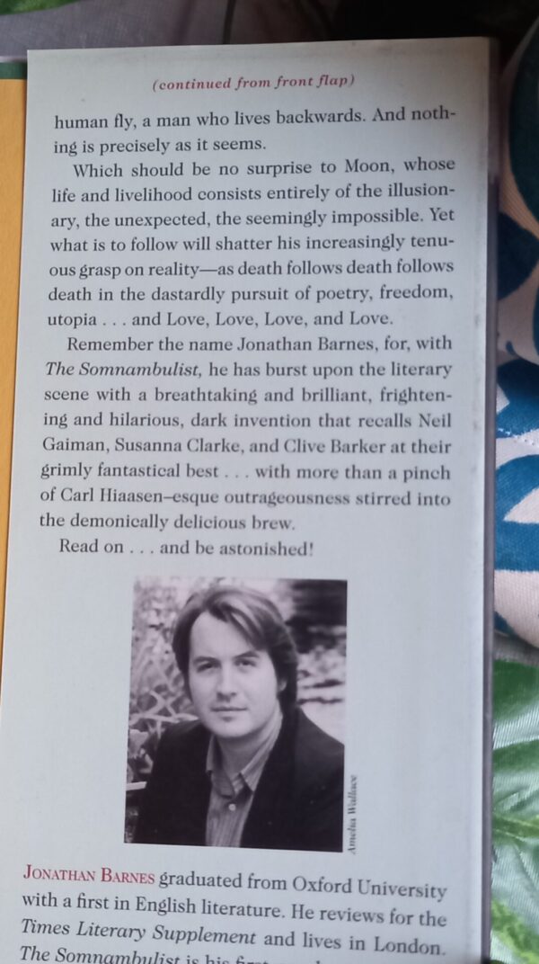 The Somnambulist – Jonathan Barnes secondhand book