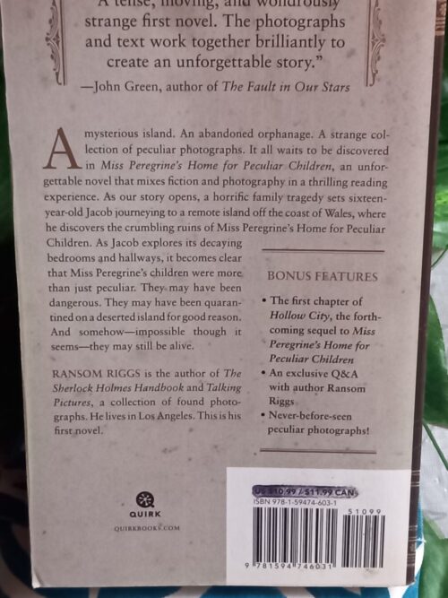 Miss Peregrine’s Home for Peculiar Children – Ransom Riggs secondhand book