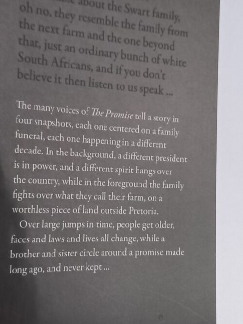 The Promise – Damon Galgut secondhand book