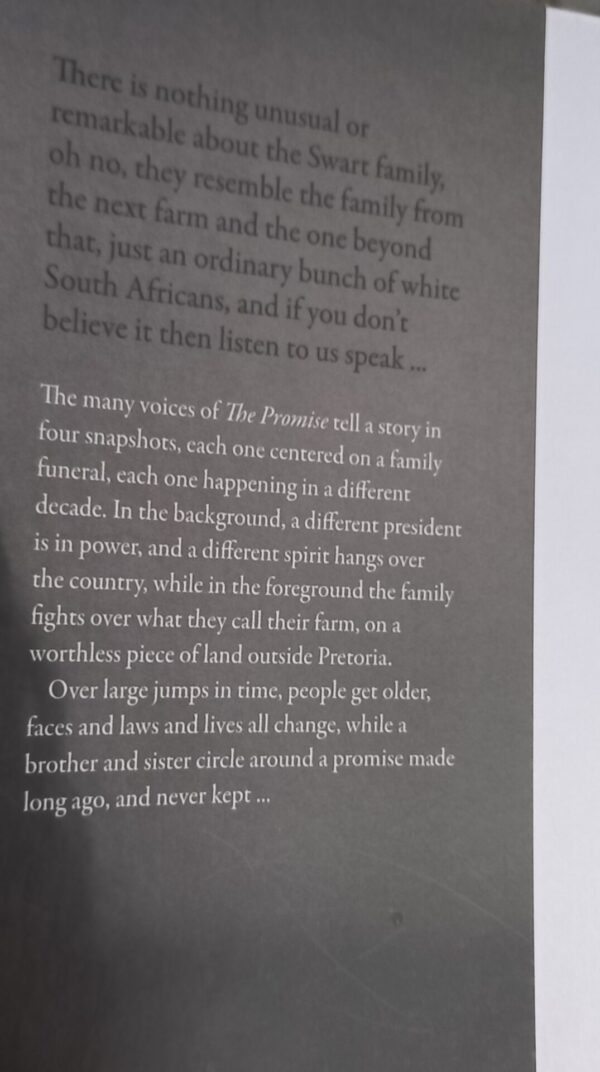 The Promise – Damon Galgut secondhand book