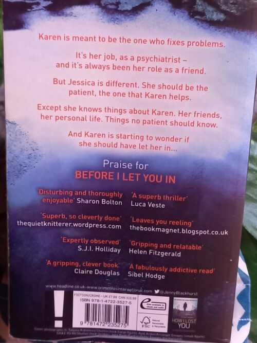 Before I Let You In – Jenny Blackhurst secondhand book