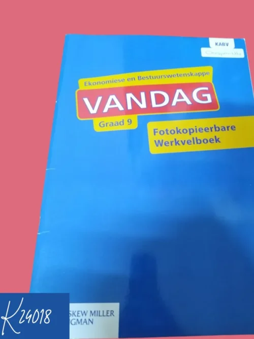 Vandag Ekonomiese En Bestuurswetenskappe Werkvelboek Graad 9 secondhand book