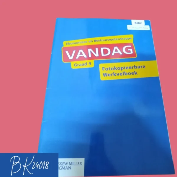 3cc958 Vandag Ekonomiese En Bestuurswetenskappe Werkvelboek Graad 9 secondhand book