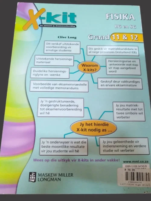 X-Kit Fisika HG En SG Graad 11 & 12 – Clive Long secondhand book