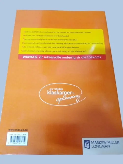 Vandag Tegnologie Graad 7: Net Die Fotokopieerbare Werkvelboek – H. Johnstone Et Al secondhand book
