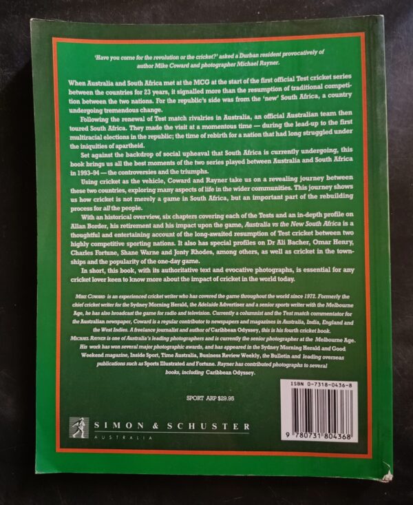 Australia Vs The New South Africa: Cricket Contact Renewed – Mike Coward secondhand book