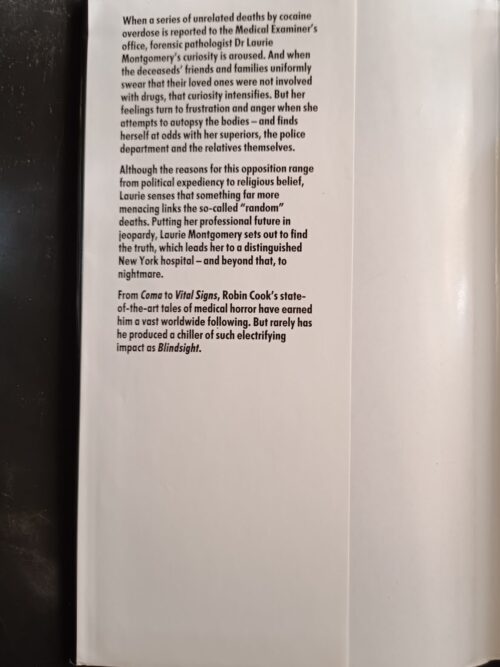 Blindsight – Robin Cook secondhand book