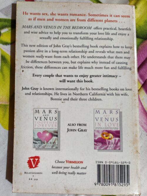 Mars And Venus In The Bedroom – John Gray secondhand book