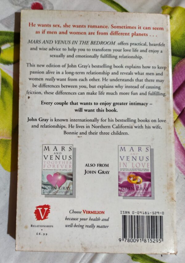 Mars And Venus In The Bedroom – John Gray secondhand book