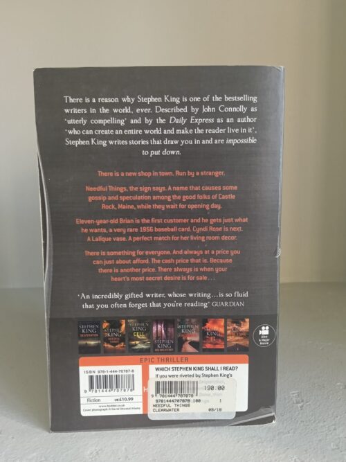 Needful Things – Stephen King secondhand book